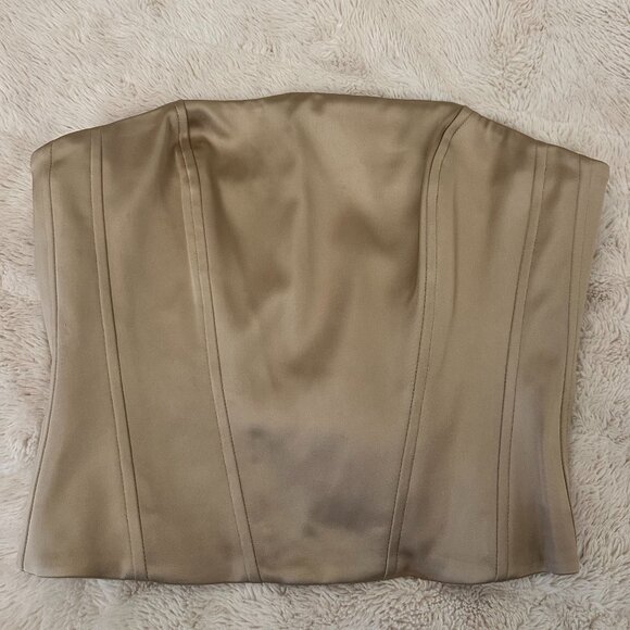 Aritzia TEN Castle Satin Bustier - Picture 1 of 5